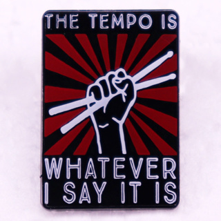 The tempo is whatever เข็มกลัด รูปกลองตลก เครื่องประดับ สําหรับห้อยกระเป๋าเป้สะพายหลัง