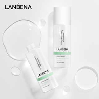 Lanbena โทนเนอร์ทําความสะอาดผิวหน้า ลดรูขุมขน ปรับสมดุลของน้ํา และน้ํามัน ขนาด 100 มล.