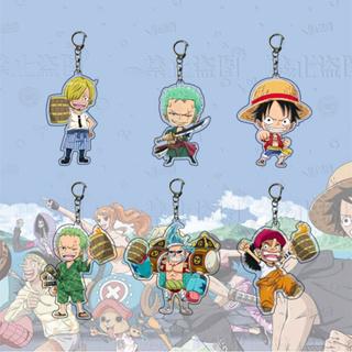 พวงกุญแจอะคริลิค จี้การ์ตูนอนิเมะ One Piece Merchandise สําหรับคู่รัก