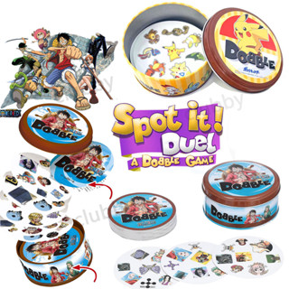 55 ชิ้น Spot It Double Game การ์ด ปิกาจูโซลิแทร์ เกมจับคู่ครอบครัว ของเล่นเพื่อการศึกษาสำหรับเด็ก