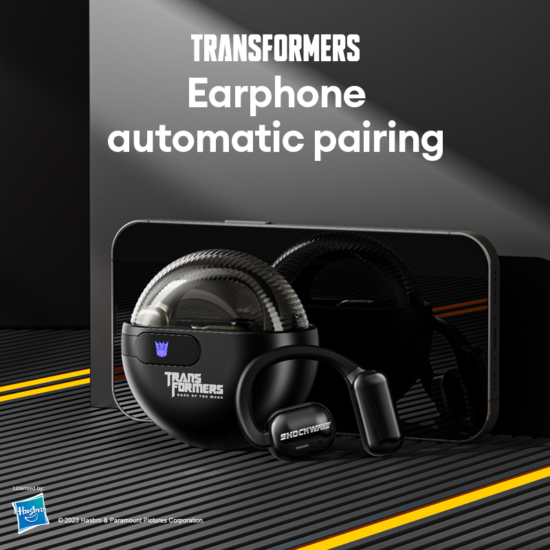 Transformers TF-T09 หูฟังบลูทูธ Bluetooth V5.3 เกมหูฟัง Tws เวลาแฝงต่ำ หูฟังไร้สาย With Mic for Android IOS PC