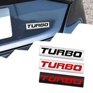 สติกเกอร์โลโก้เทอร์โบ โลหะ 3D สําหรับติดตกแต่งรถยนต์ Turbo Logo Nissan Toyota Honda