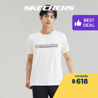 Skechers สเก็ตเชอร์ส เสื้อยืดแขนสั้น ผู้ชาย GODRI Short Sleeve Tee - P223M089