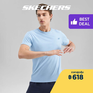 Skechers สเก็ตเชอร์ส เสื้อยืดแขนสั้น ผู้ชาย Short Sleeve Tee - P223M125