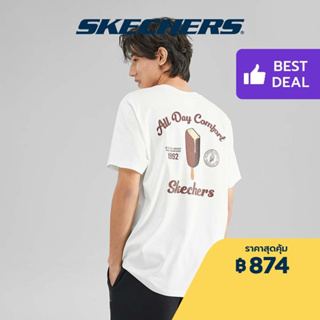 Skechers สเก็ตเชอร์ส เสื้อยืดแขนสั้น ยูนิเซ็กส์ Logo Play Collection Short Sleeve Tee - L223U043