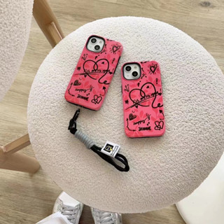 เคสโทรศัพท์มือถือ ลายหัวใจน่ารัก พร้อมสายโซ่คล้อง สําหรับ Apple iPhone 14Pro max 14Pro 14 Plus 14 iPhone13 Pro 13Pro iPhone13 mini iPhone12 11 XR