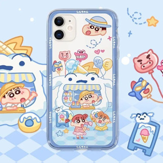 เคสโทรศัพท์มือถือ TPU ใส แบบนิ่ม ลายการ์ตูนชินจัง สําหรับ IPhone 14 13 12 11 Pro Max 14 Plus 13 12 Mini 6 6s 7 8 Plus XR X XS Max