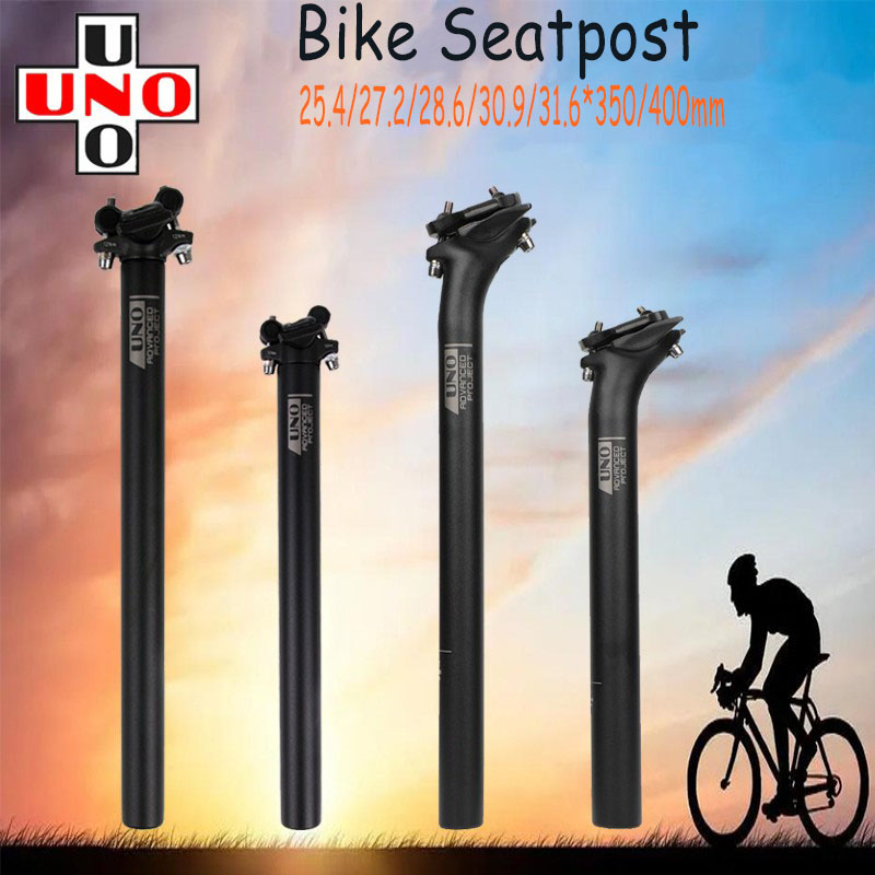 Uno Seatpost อลูมิเนียมเบามาก 6061-T6 จักรยานเสือภูเขา Seatpost ขนาด 25.4/27.2/28.6/30.9/31.6x350/400 มม.