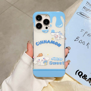 เคสโทรศัพท์มือถือแบบแข็ง กันกระแทก ลาย Cinnamoroll น่ารัก หรูหรา สําหรับ iPhone 11 14ProMax 13PROMAX 12PROMAX