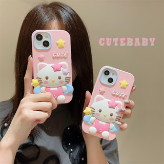เคสโทรศัพท์มือถือ ซิลิโคนนิ่ม ลายการ์ตูน 3 มิติ สําหรับ iphone 14 Pro Max 13 Pro Max 12 Pro Max