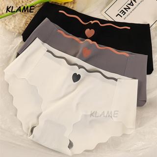 Klame กางเกงชั้นใน ผ้าเรยอน ไร้รอยต่อ ไร้รอยต่อ ใส่สบาย พลัสไซซ์ แฟชั่นฤดูร้อน สําหรับสตรี M-XL KLM467 3 ชิ้น ต่อล็อต