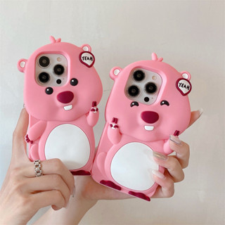 เคสโทรศัพท์มือถือ ซิลิโคนนิ่ม ลายการ์ตูน 3 มิติ สําหรับ iphone 14 Pro Max 13 Pro Max 12 Pro Max