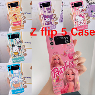 เคสมือถือ ลายการ์ตูนไอศกรีม KT Cat พับได้ กันกระแทก สําหรับ Samsung Galaxy Z Flip 5 Z Flip5