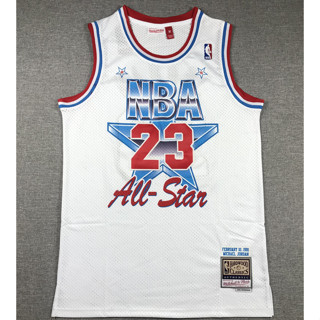 เสื้อกีฬาบาสเก็ตบอล ปักลาย Chicago Bulls 23 Michael สีขาว สําหรับผู้ชาย 1991