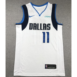 เสื้อกีฬาบาสเก็ตบอล ปักลาย Dallas Mavericks 11 Kyrie Irving สีขาว สําหรับผู้ชาย 2023