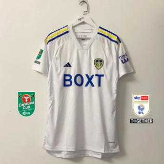 เสื้อกีฬาแขนสั้น ลายทีมชาติฟุตบอล Leeds United 23 24 ชุดเหย้า ไซซ์ S - 4XL