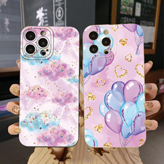 เคสโทรศัพท์มือถือ ขอบสี่เหลี่ยม ลายก้อนเมฆแวววาว สําหรับ Infinix Hot 20S 20i 30i 9 30 20 Play Smart 6 Plus X6823 Zero 5G 2023
