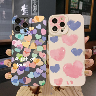 เคสโทรศัพท์มือถือ ขอบสี่เหลี่ยม ลายหัวใจ สําหรับ Infinix Hot 12i 10S 11 10 Play 11S 10i Smart 6 HD X6511 X657B X6512 Note 12 G96