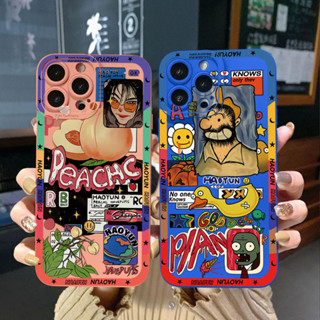 เคสป้องกันโทรศัพท์มือถือ ขอบสี่เหลี่ยม ลายน่ารัก สําหรับ Samsung Galaxy A33 A53 A73 5G A32 A52S A72 A31 A41 A71