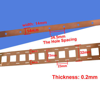 แถบทองแดงเชื่อมแบตเตอรี่ LiFePO4 หนา 0.2 มม. 18650 21700 32650 32700 DIY สําหรับรถจักรยานยนต์ E-Bike