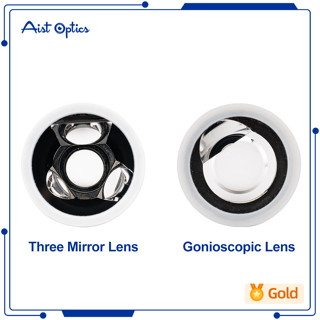 Ophthalmic เครื่องดนตรี 3 กระจกเลนส์ Gonioscope Trihedral Ophthalmology Microscopy สําหรับการสอบ Retinal