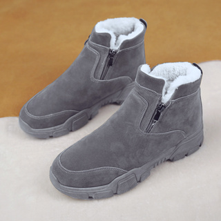 รองเท้าบูท รองเท้าผ้าใบ ข้อสูง มีซิป กันหิมะ แฟชั่นฤดูหนาว