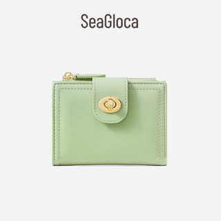 SeaGloca New Korean Fashion Simple Lightweight Zipper Short Bifold Wallet For Woman No 1638