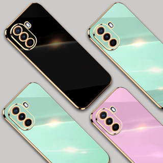 เคสโทรศัพท์ Huawei Nova Y70 Plus Y70 Y6 Pro 2019 Y6P ฝาครอบ หรูหรา ชุบสี ซิลิโคน นุ่ม กันกระแทก ด้านหลัง