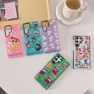 เคสโทรศัพท์ TPU แบบนิ่ม ลายการ์ตูนชินจัง กันกระแทก สําหรับ Samsung Galaxy S23 S21 S22 Plus S22 21 20 Ultra S23 Ultra