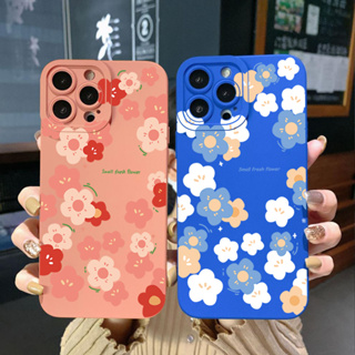 เคสโทรศัพท์มือถือ ขอบสี่เหลี่ยม ลายดอกไม้ สําหรับ Samsung Galaxy A33 A53 A73 5G A32 A52S A72 A31 A41 A71