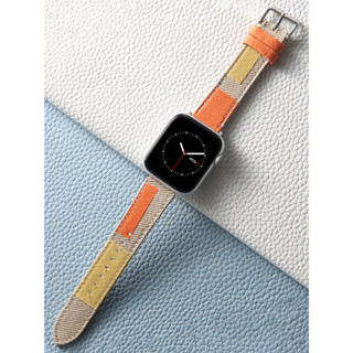 สายนาฬิกาข้อมือผ้ายีน สําหรับ iwatch series 8 7 6 5 SE 4 3 45 44 42 41 40 38 มม.