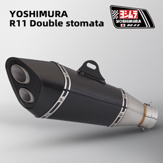 ท่อไอเสียรถจักรยานยนต์ ขนาด 51 มม. 60 มม. สําหรับ Yoshimura R11 R1 MT-09 cb300r Ninja400 R3 CBR1000RR