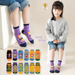 ใหม่ ถุงเท้าแทรมโพลีน กันลื่น สําหรับแม่ และเด็ก อายุ 1-8 ปี