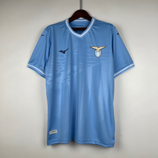 เสื้อกีฬาแขนสั้น ลายทีมชาติฟุตบอล Lazio 2023-24 ชุดเหย้า