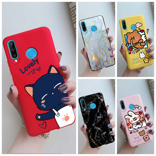 เคสโทรศัพท์มือถือ ซิลิโคนนิ่ม กันกระแทก พิมพ์ลาย แฟชั่นใหม่ สําหรับ Huawei P30 Lite