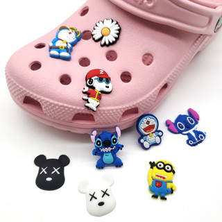 จี้ยาง PVC แบบนิ่ม รูปการ์ตูนแอนิเมชั่น Jibbitz สําหรับตกแต่งรองเท้า Crocs