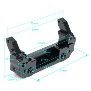 ตัวยึดกันชนหน้า พร้อมสกรู สําหรับอัพเกรดรถไต่หินบังคับ 1/10 SCX10 III AXI03007 1 ชุด