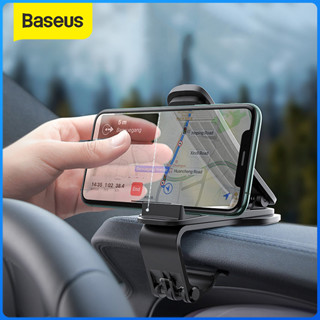 Baseus ที่วางโทรศัพท์ในรถยนต์ 360 องศา GPS Navigation Dashboard ที่วางโทรศัพท์ในรถยนต์สำหรับขายึดคลิปโทรศัพท์สากล