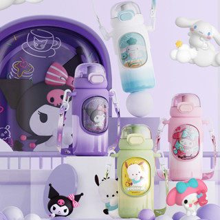 Sanrio กระติกน้ําร้อน ลาย Melody น่ารัก ขนาด 460 มล. พร้อมหลอดดูด สําหรับเด็ก นักเรียน