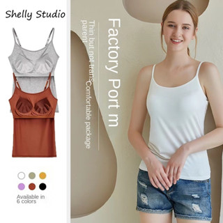 Modal Thin Camisole With Bra Padding bra-top camisole female soft tops