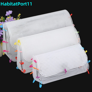 Habitatport ถุงตาข่ายพลาสติก ผ้ากํามะหยี่ สีทอง สําหรับถักนิตติ้ง Diy