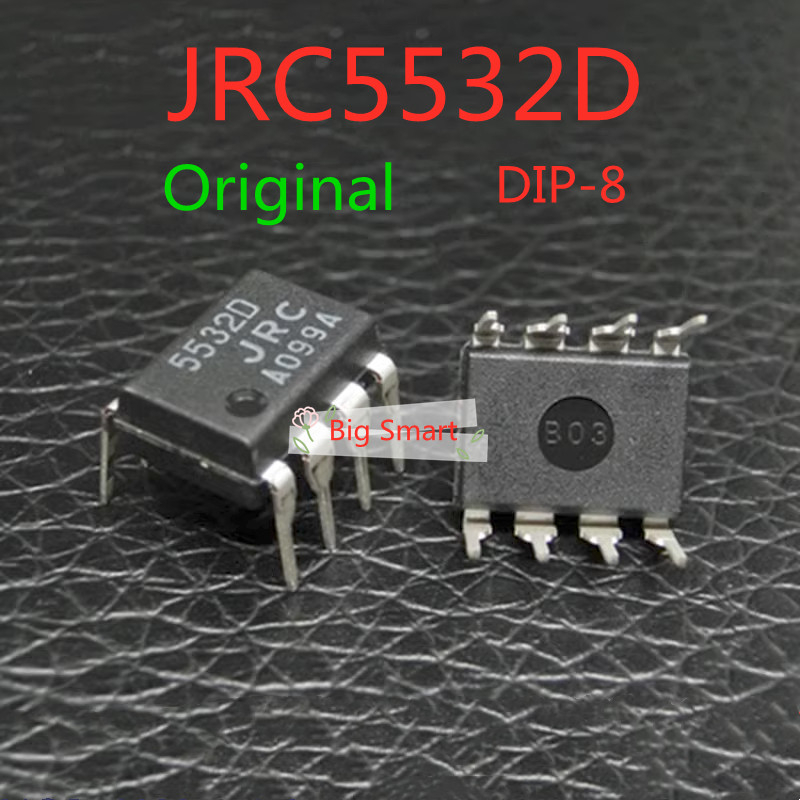 เครื่องขยายเสียงรบกวนต่ํา JRC5532D DIP-8 NJM5532D 5 ชิ้น