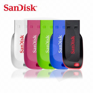 SANDISK แฟลชไดรฟ์ USB 2.0 4GB 8GB 16GB 32GB 64GB 128GB ความเร็วสูง