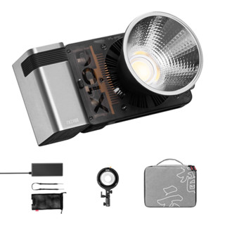 Zhiyun MOLUS X100 Combo โคมไฟ COB 100W สองสี อุณหภูมิ แบบพกพา สีดํา สําหรับถ่ายภาพกลางแจ้ง