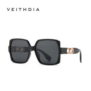 Veithdia แว่นตากันแดด เลนส์โพลาไรซ์ ป้องกันแสงแดด เบาพิเศษ แฟชั่นสําหรับผู้หญิง TR7557