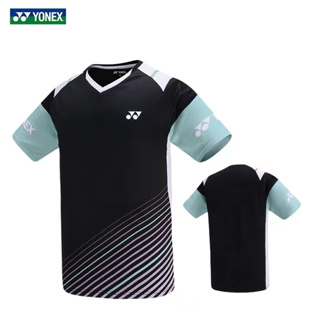 Yonex เสื้อกีฬาแบดมินตัน แขนสั้น ระบายอากาศ แห้งเร็ว สวมใส่สบาย