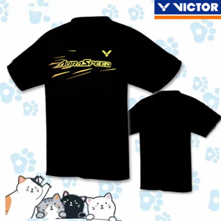 Victro เสื้อยืดแบดมินตัน ผู้ชาย ผู้หญิง แขนสั้น เสื้อแบดมินตัน เสื้อกีฬา ผ้าแห้งเร็ว เสื้อยืดปิงปอง เสื้อเทนนิส ระบายอากาศได้ เสื้อทัวร์นมาเน็ต