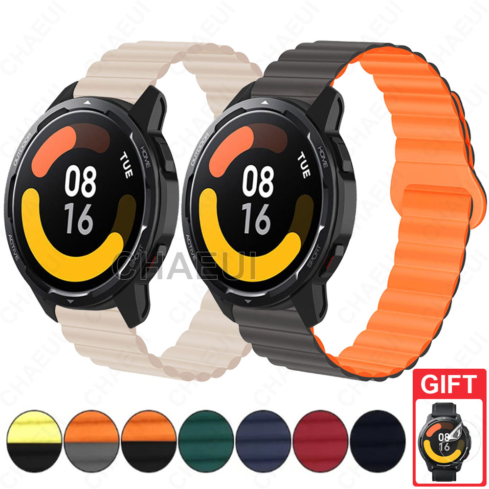 สายรัดซิลิโคนอุปกรณ์เสริมสร้อยข้อมือสําหรับ Xiaomi Watch S4 / S3 / 2 Pro / S1 Active / S1 Pro / Mi Watch Color