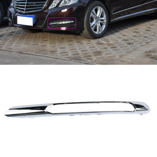 แถบไฟหน้าซ้าย โครเมี่ยม DRL สําหรับ Mercedes E Class W212 2009-2012 # 2128851574