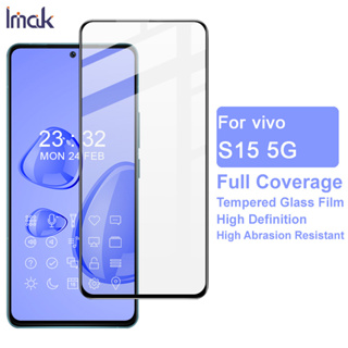 Imak Vivo S15 5G ฟิล์มกันรอยหน้าจอ แบบเต็มจอ คุณภาพสูง กาวเต็มจอ กระจกนิรภัย Vivo S15 5G ฟิล์มกันรอยหน้าจอ Tempered Glass Screen Protector Film